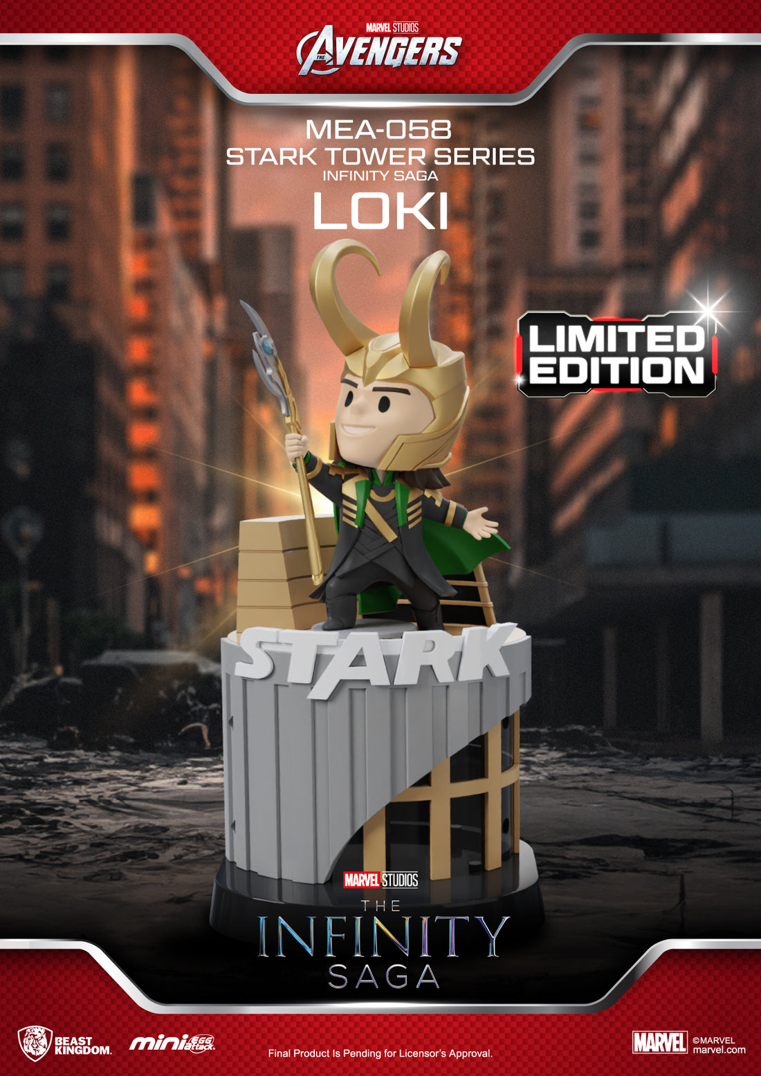 Infinity Saga Stark Tower Loki Figure - MEA-058