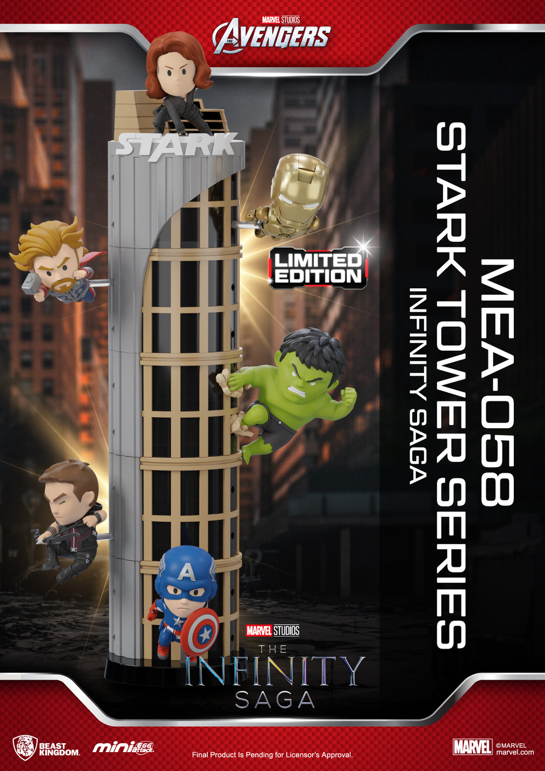 Infinity Saga Stark Tower Figure 6-Piece Box Set - MEA-058