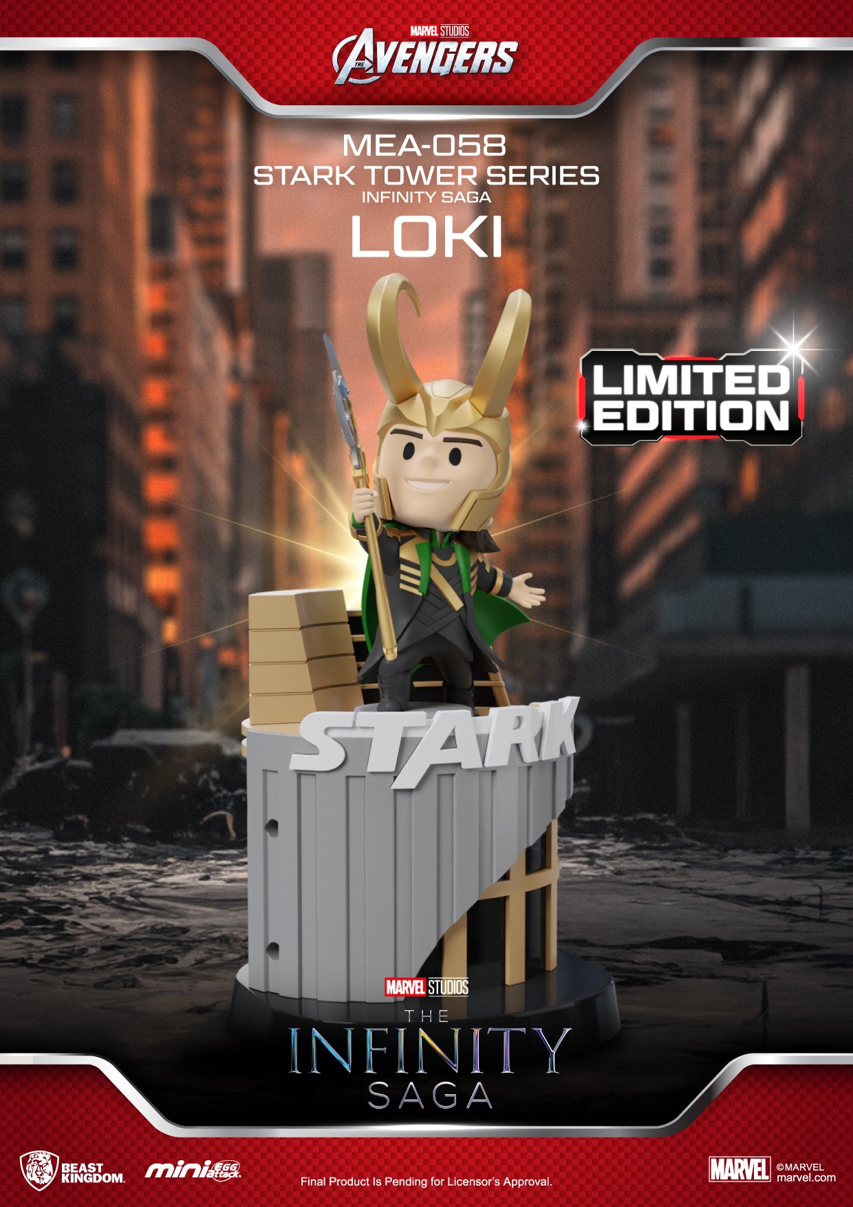 Infinity Saga Stark Tower Loki Figure - MEA-058