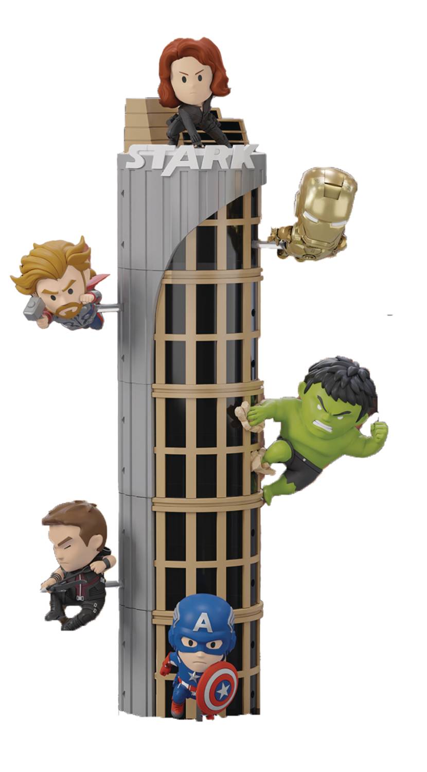 Infinity Saga Stark Tower Figure 6-Piece Box Set - MEA-058