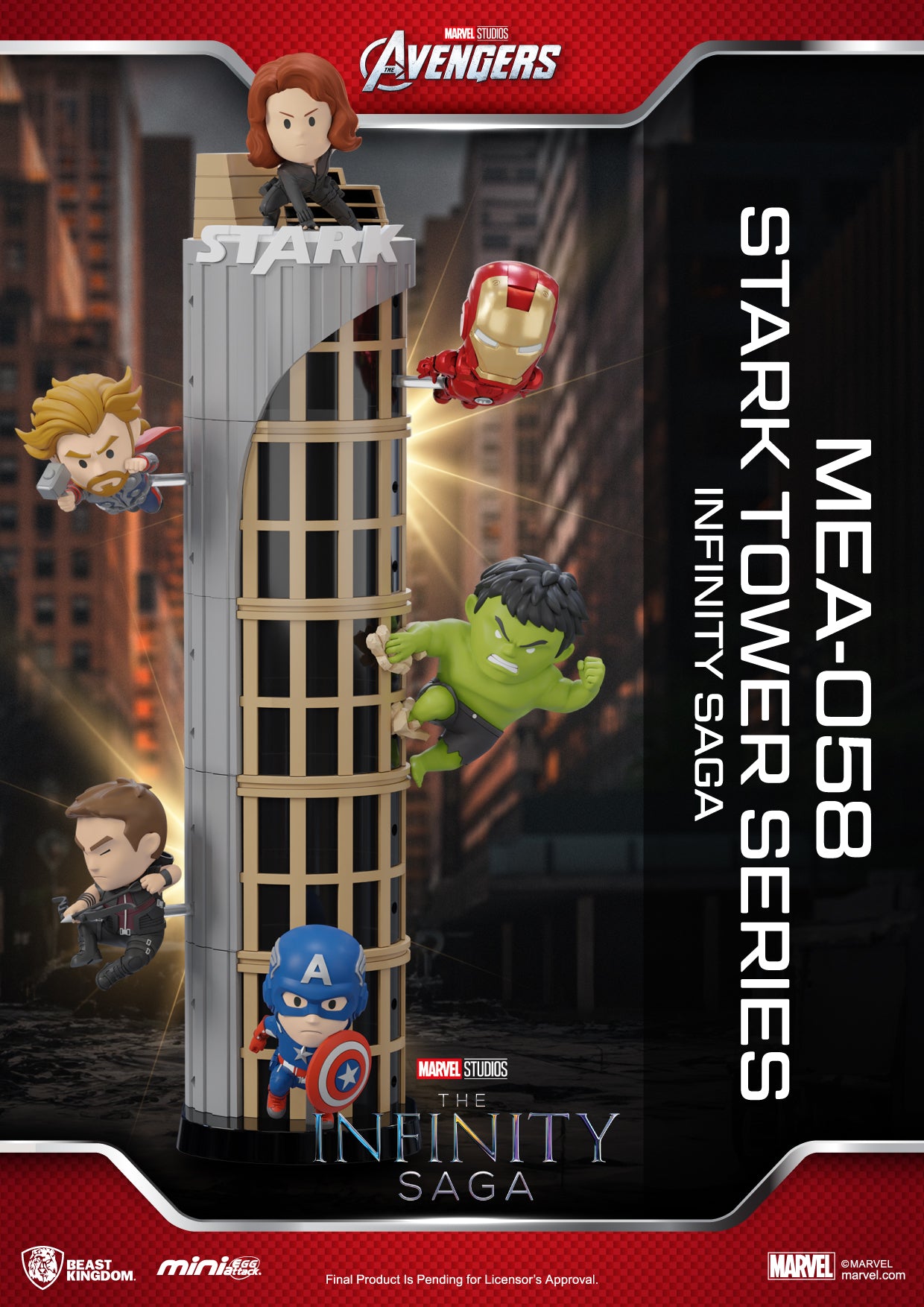 Infinity Saga Stark Tower Figure 6-Piece Box Set - MEA-058
