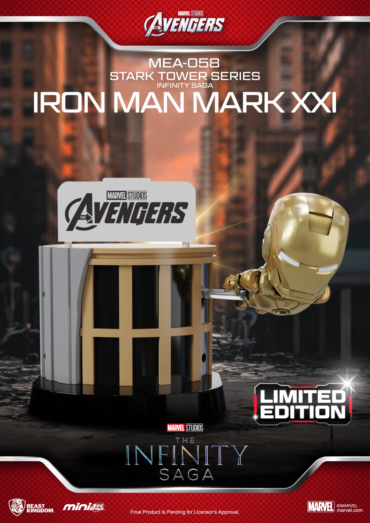 Infinity Saga Stark Tower Figure 6-Piece Box Set - MEA-058