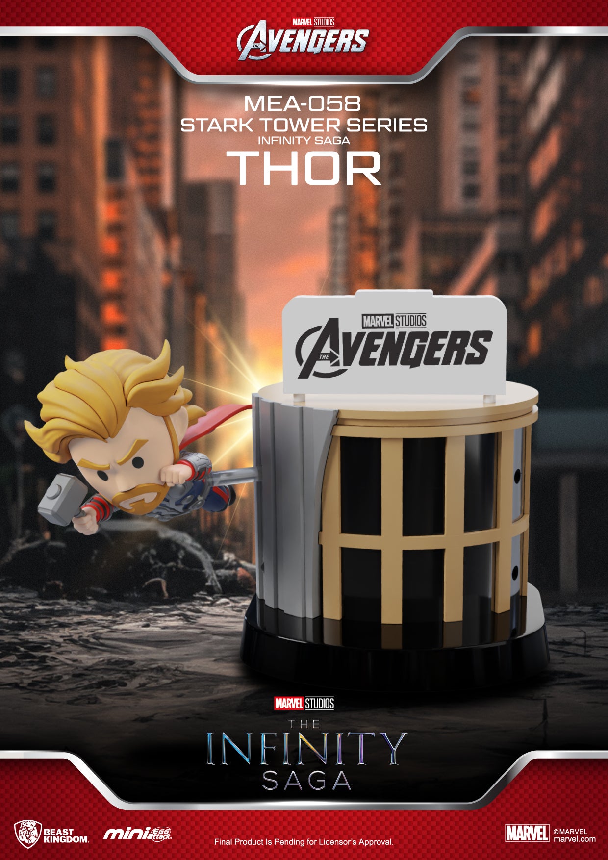 Infinity Saga Stark Tower Figure 6-Piece Box Set - MEA-058