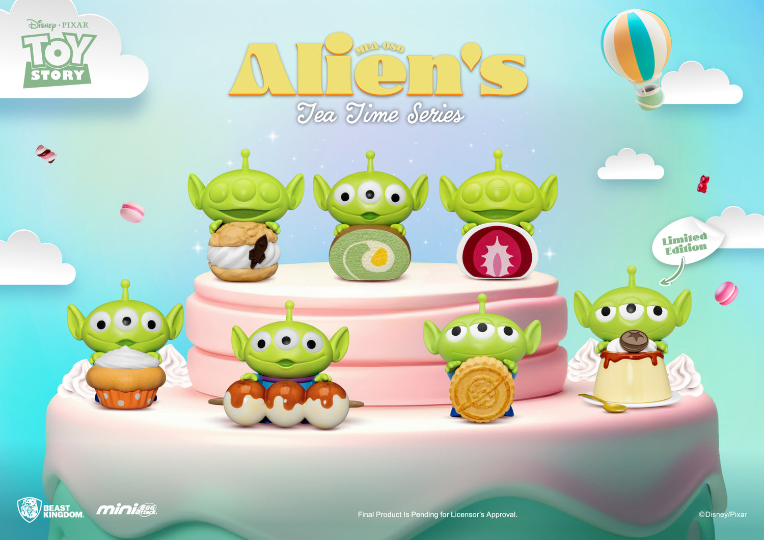 Toy Story Aliens Tea Time Series Mini Figures 6-Piece Blind Box Set - MEA-080