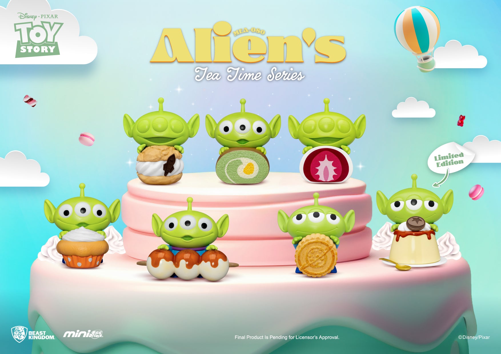 Toy Story Aliens Tea Time Series Mini Figures 6-Piece Blind Box Set - MEA-080