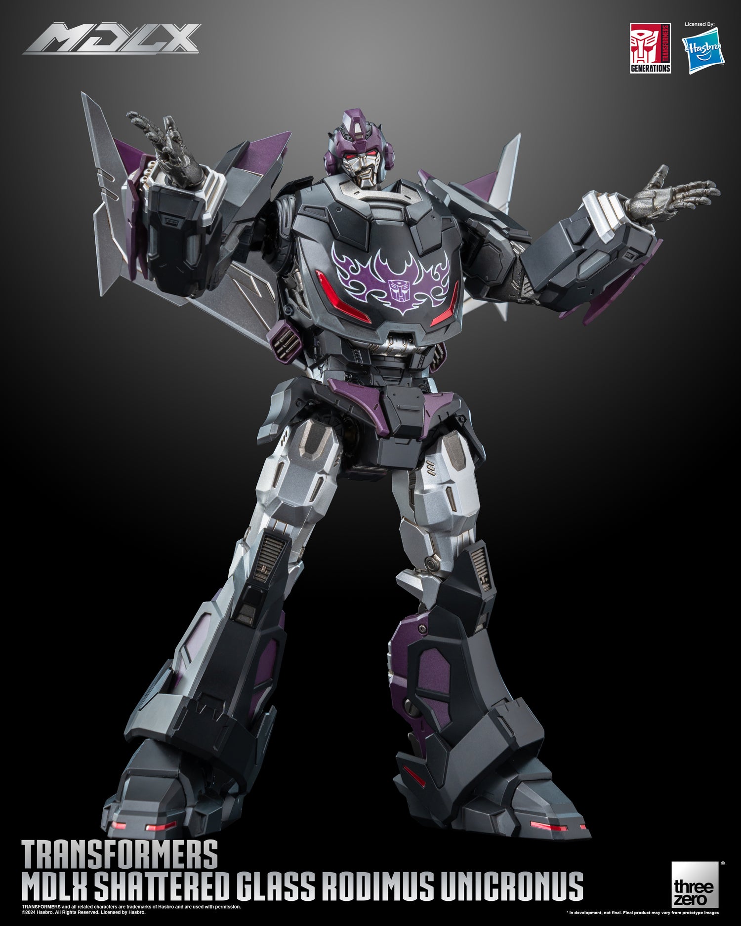 Transformers MDLX Shattered Glass Rodimus Unicronus Action Figure