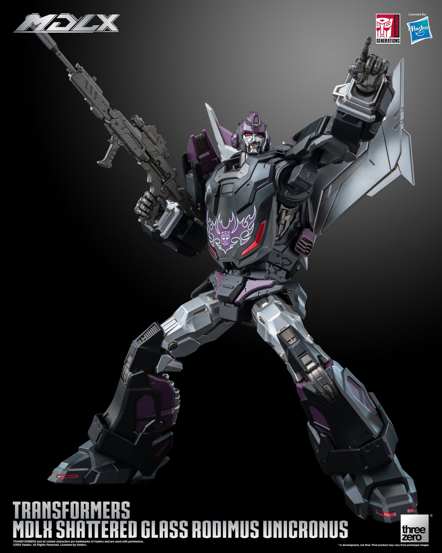 Transformers MDLX Shattered Glass Rodimus Unicronus Action Figure