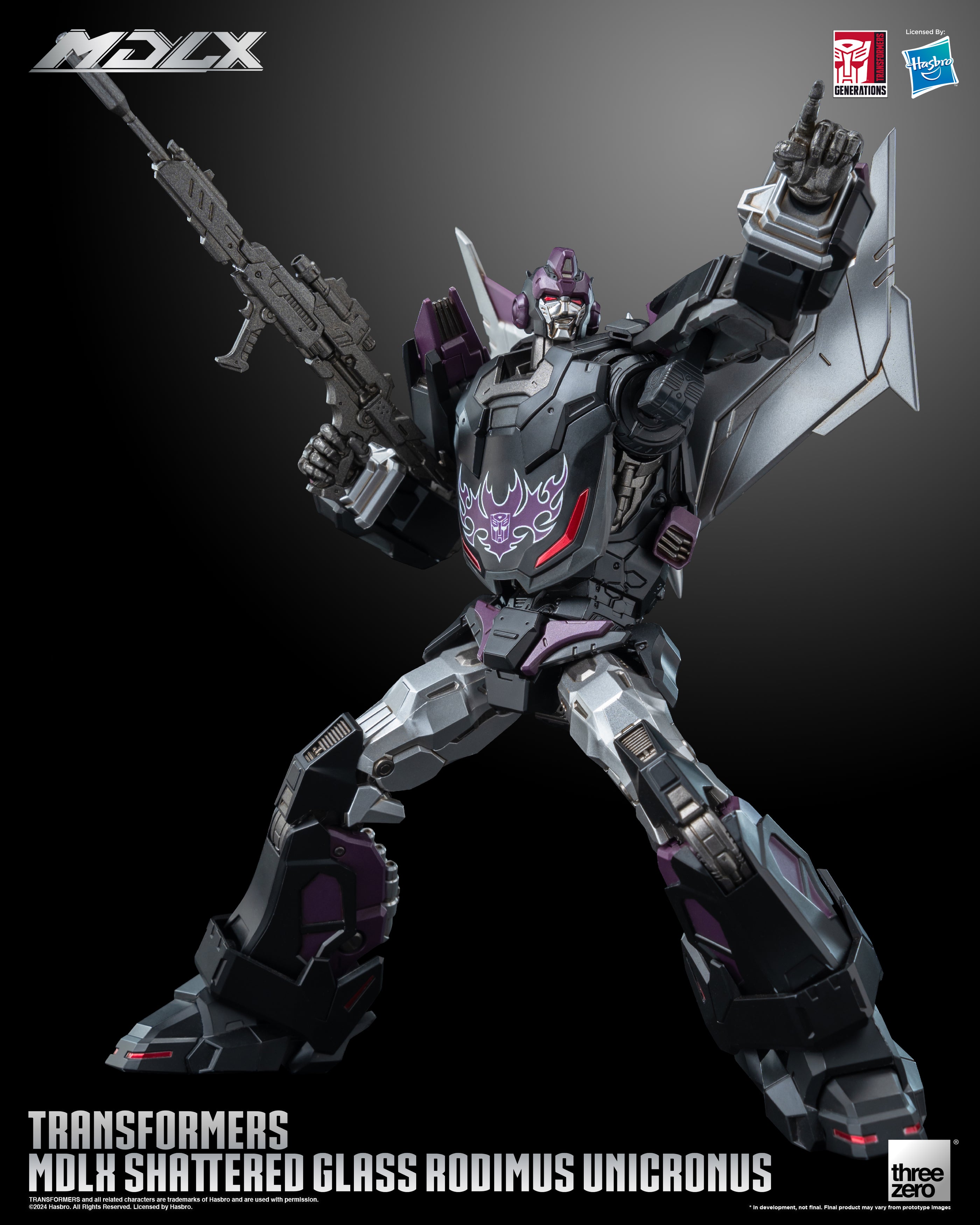 Transformers MDLX Shattered Glass Rodimus Unicronus Action Figure