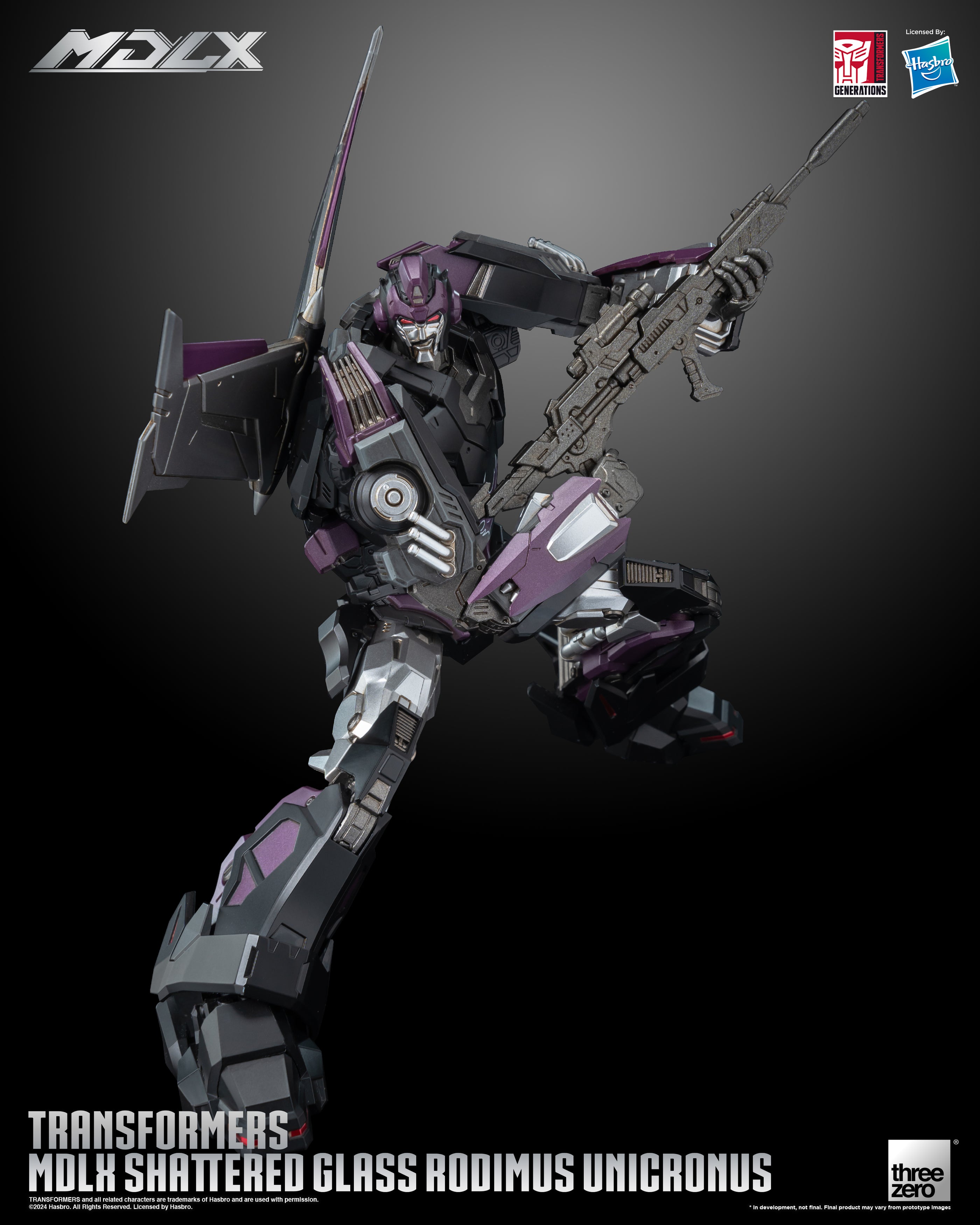 Transformers MDLX Shattered Glass Rodimus Unicronus Action Figure