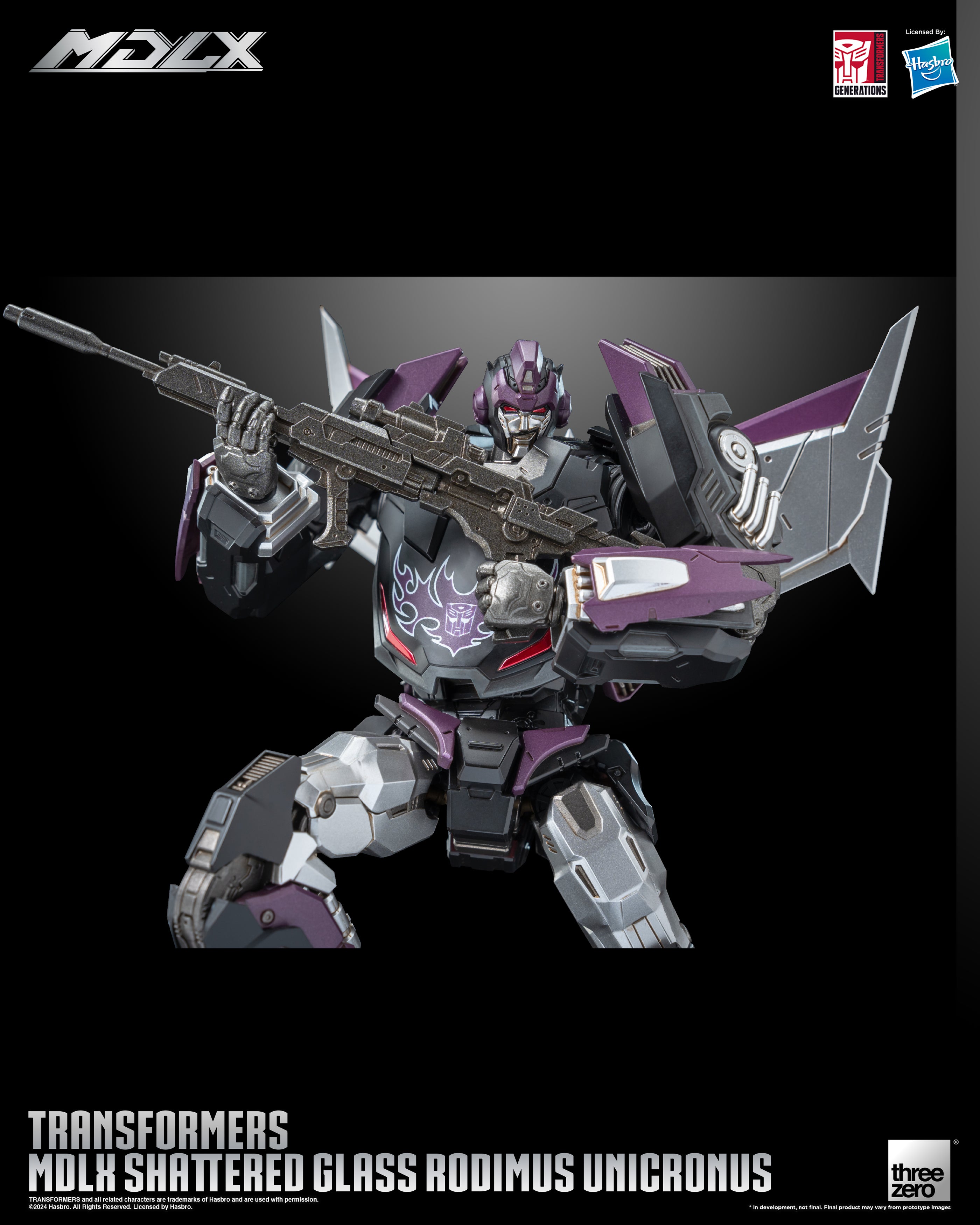 Transformers MDLX Shattered Glass Rodimus Unicronus Action Figure