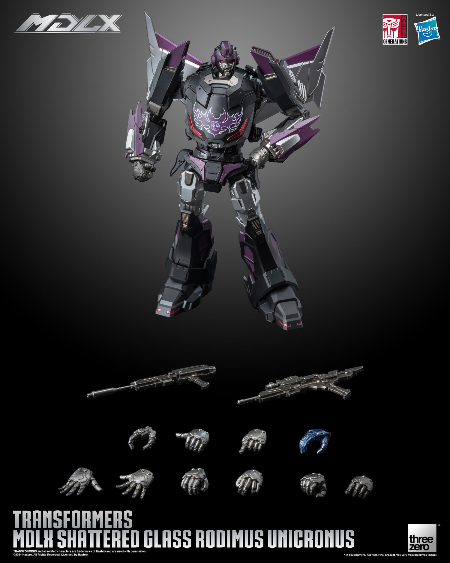 Transformers MDLX Shattered Glass Rodimus Unicronus Action Figure