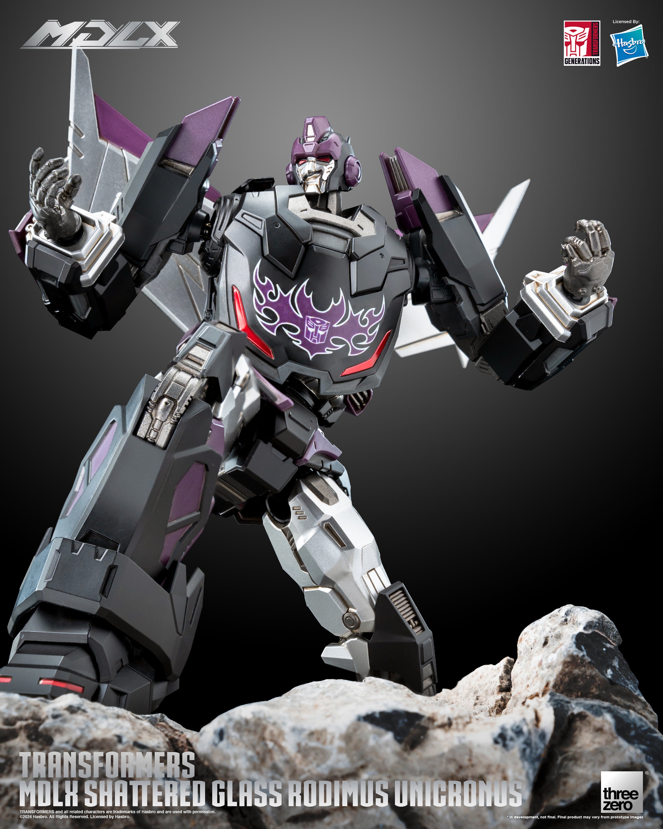 Transformers MDLX Shattered Glass Rodimus Unicronus Action Figure