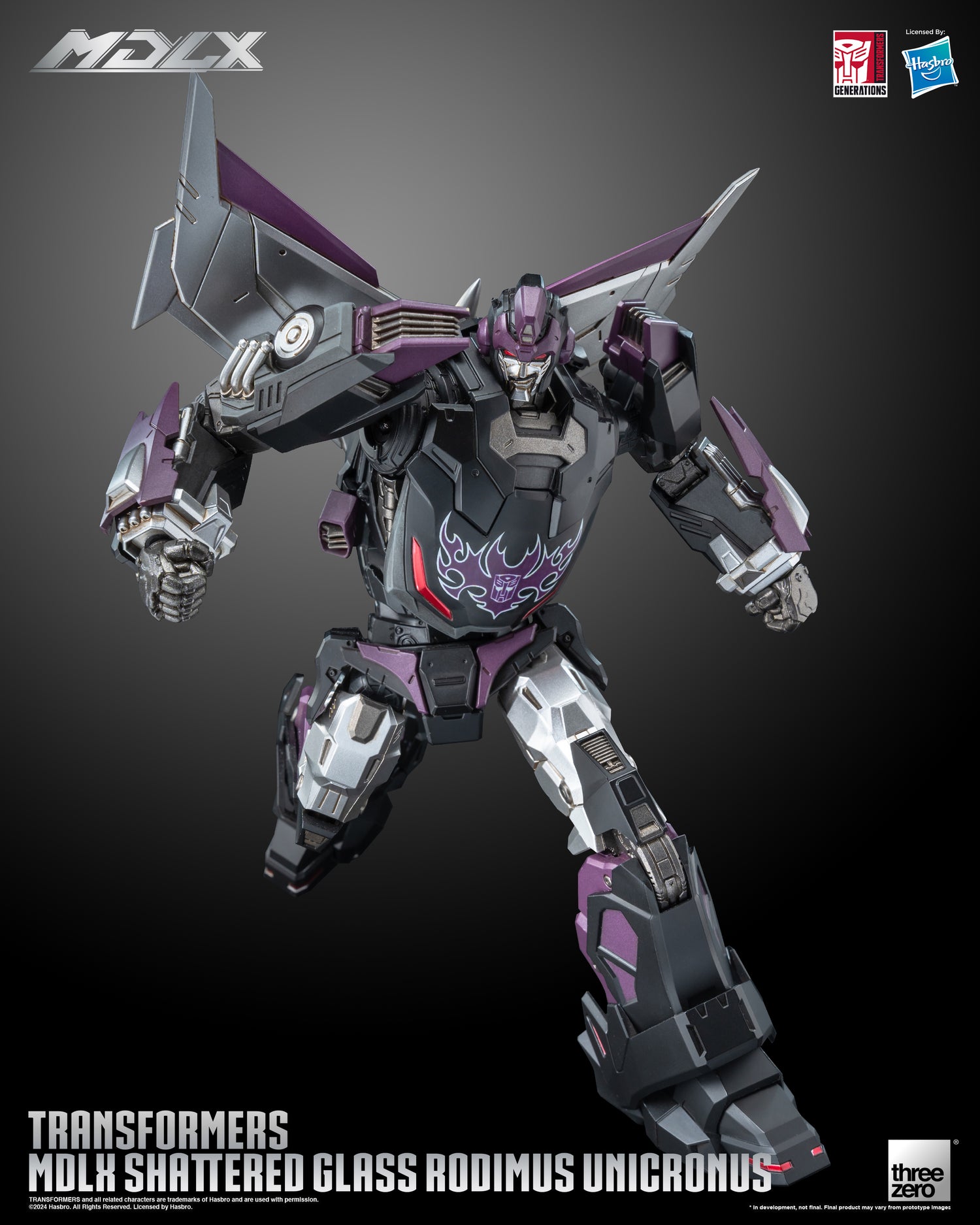 Transformers MDLX Shattered Glass Rodimus Unicronus Action Figure