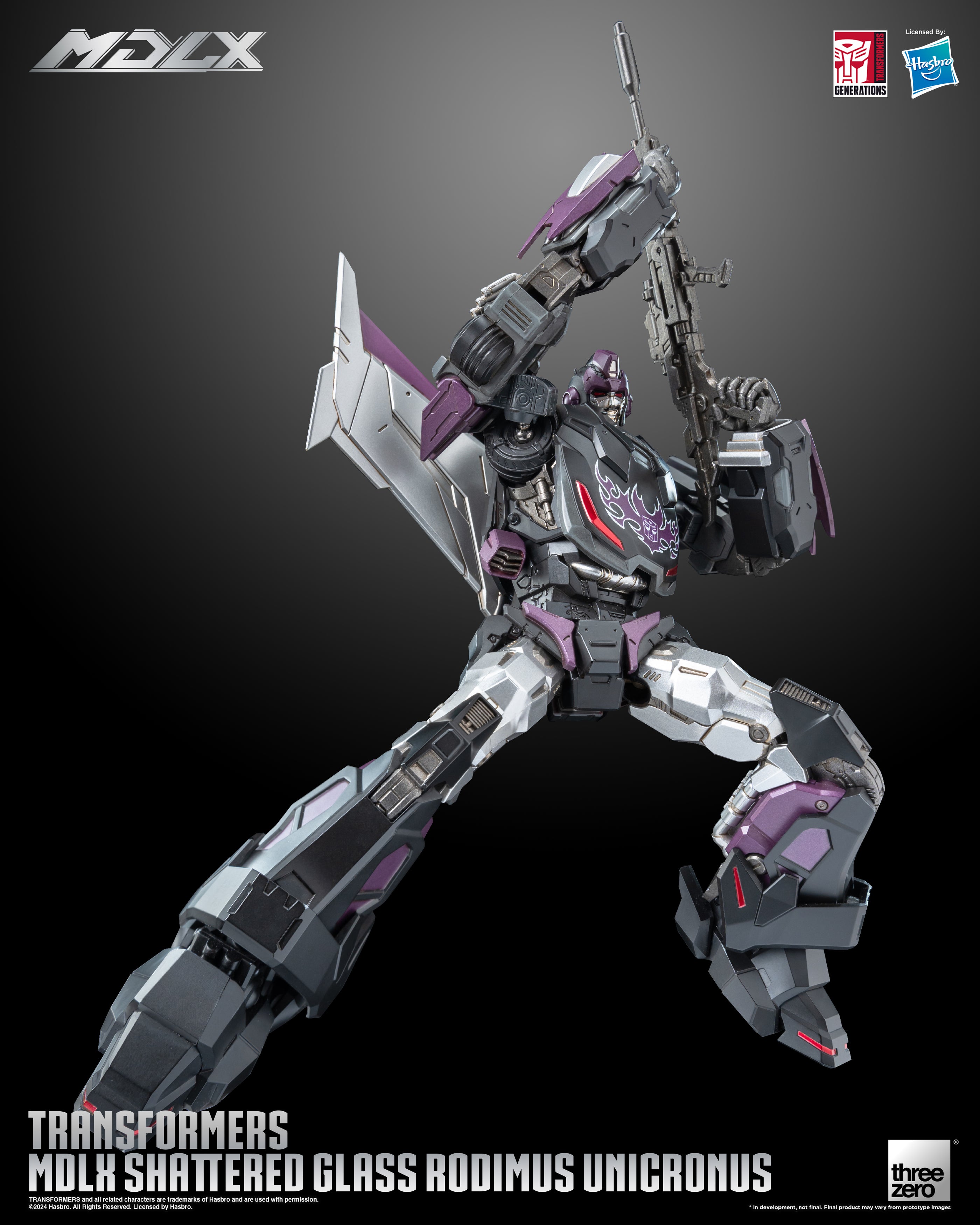 Transformers MDLX Shattered Glass Rodimus Unicronus Action Figure