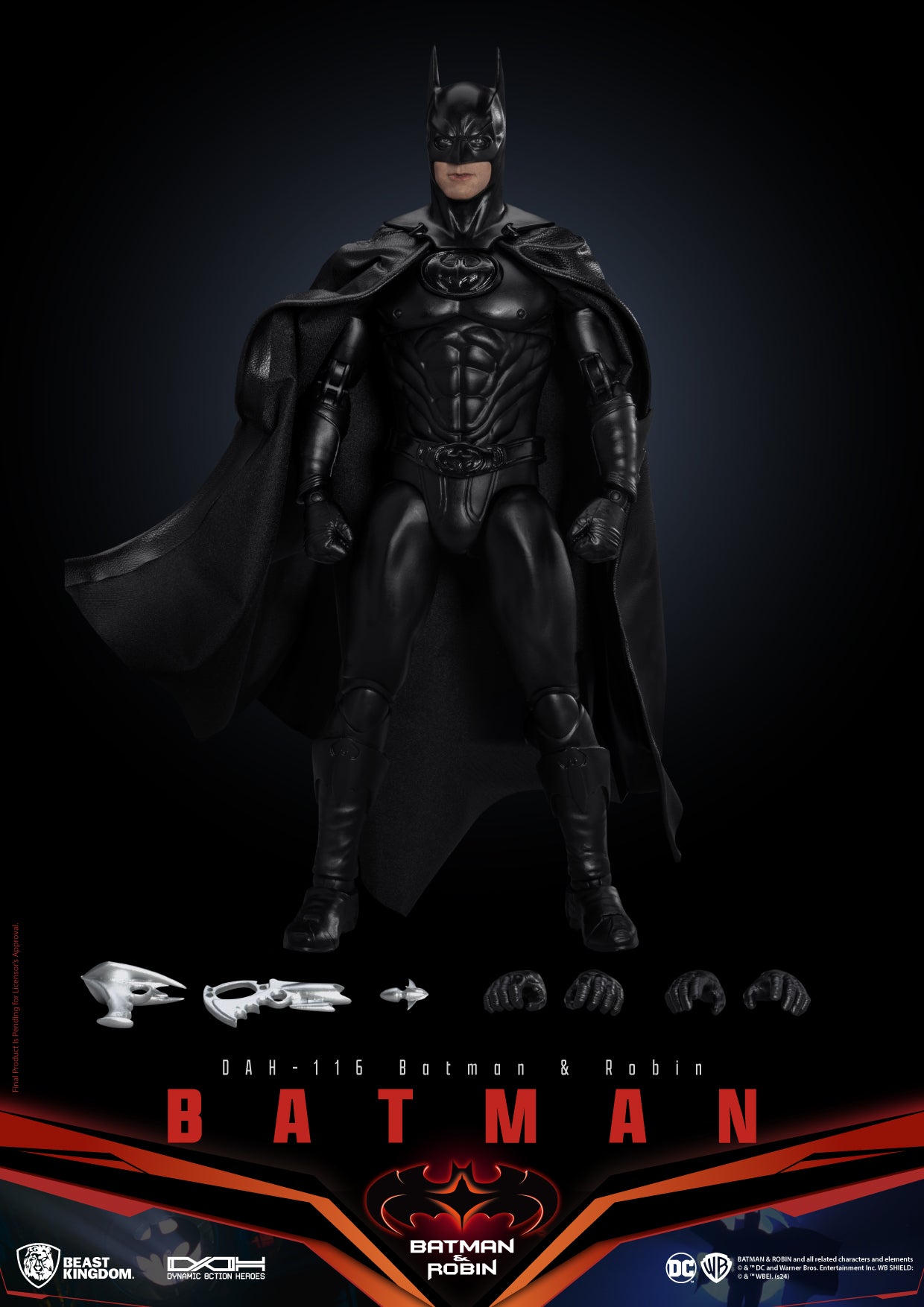 Batman &amp; Robin 1997 Batman Action Figure Dynamic 8ction Hero - DAH-116